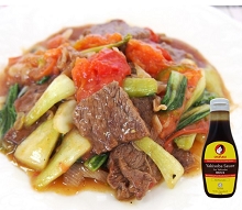 Stir-fried beef